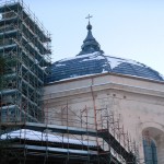 Cerchiatura in acciaio inox cupola San Bernardino L'Aquila